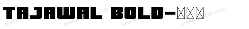tajawal bold字体转换